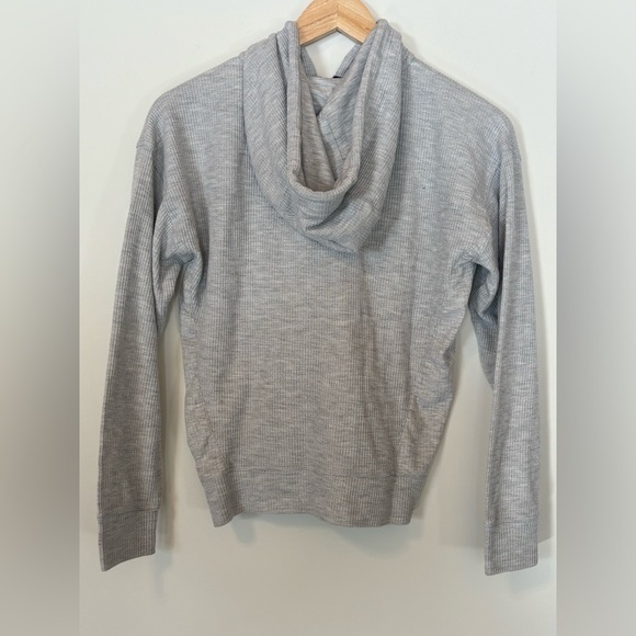 Tommy Hilfiger Sport-waffle knit Grey Zip up Hoodie - Picture 5 of 6